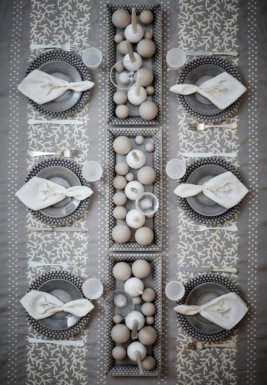 Bubbles Rund Tallerken 28cm, Grå