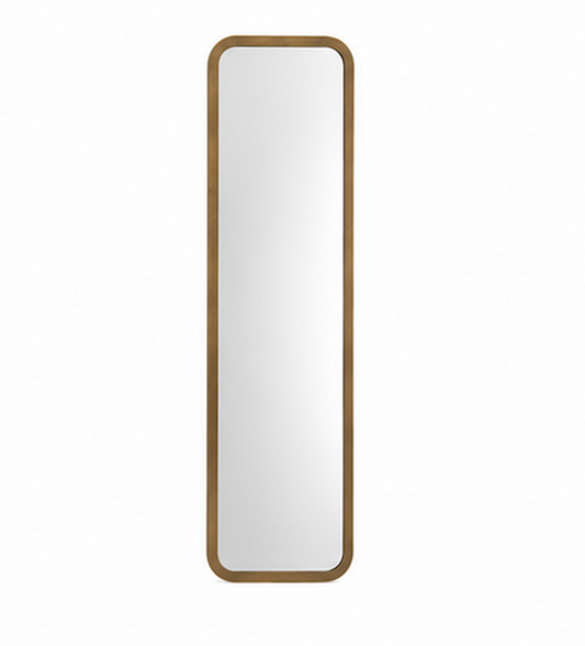 Speil vintage square brass 31x122 cm
