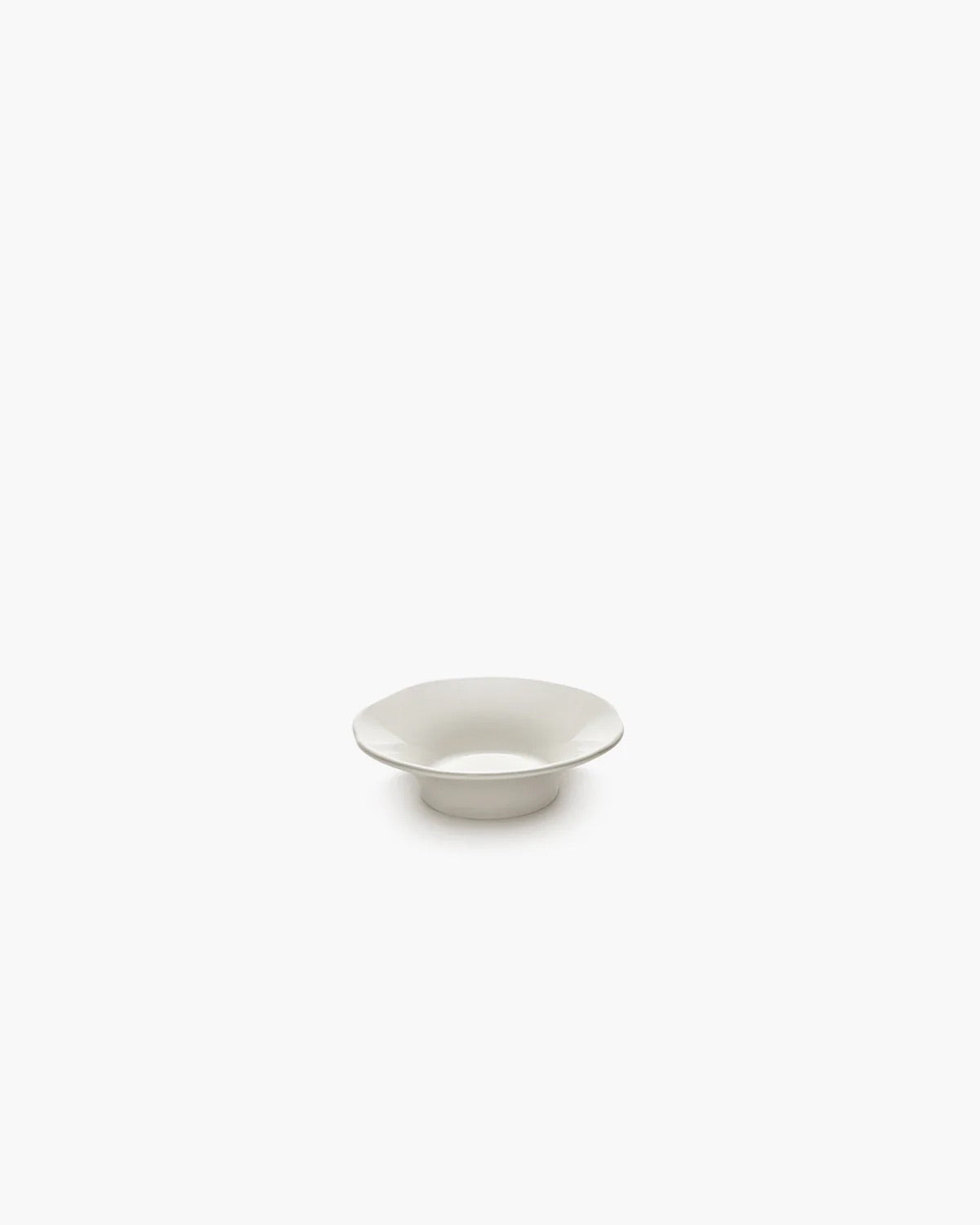 Deep side plate S white silhouette