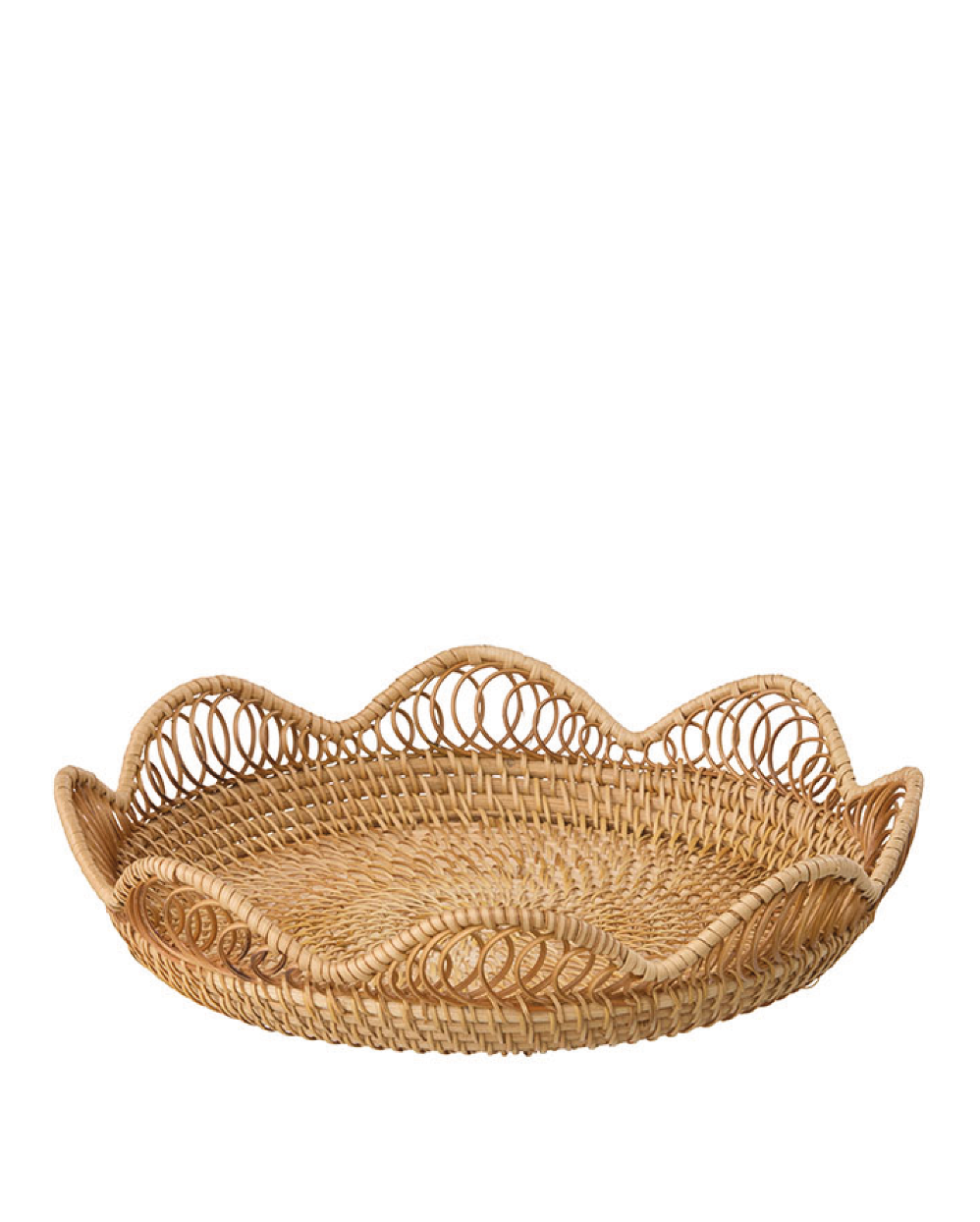 Anira brødkurv M rattan, Ø30 cm