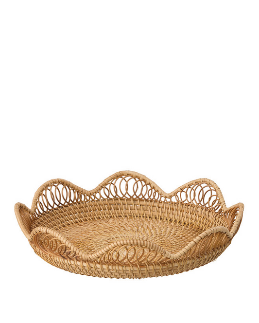 Anira brødkurv M rattan, Ø30 cm