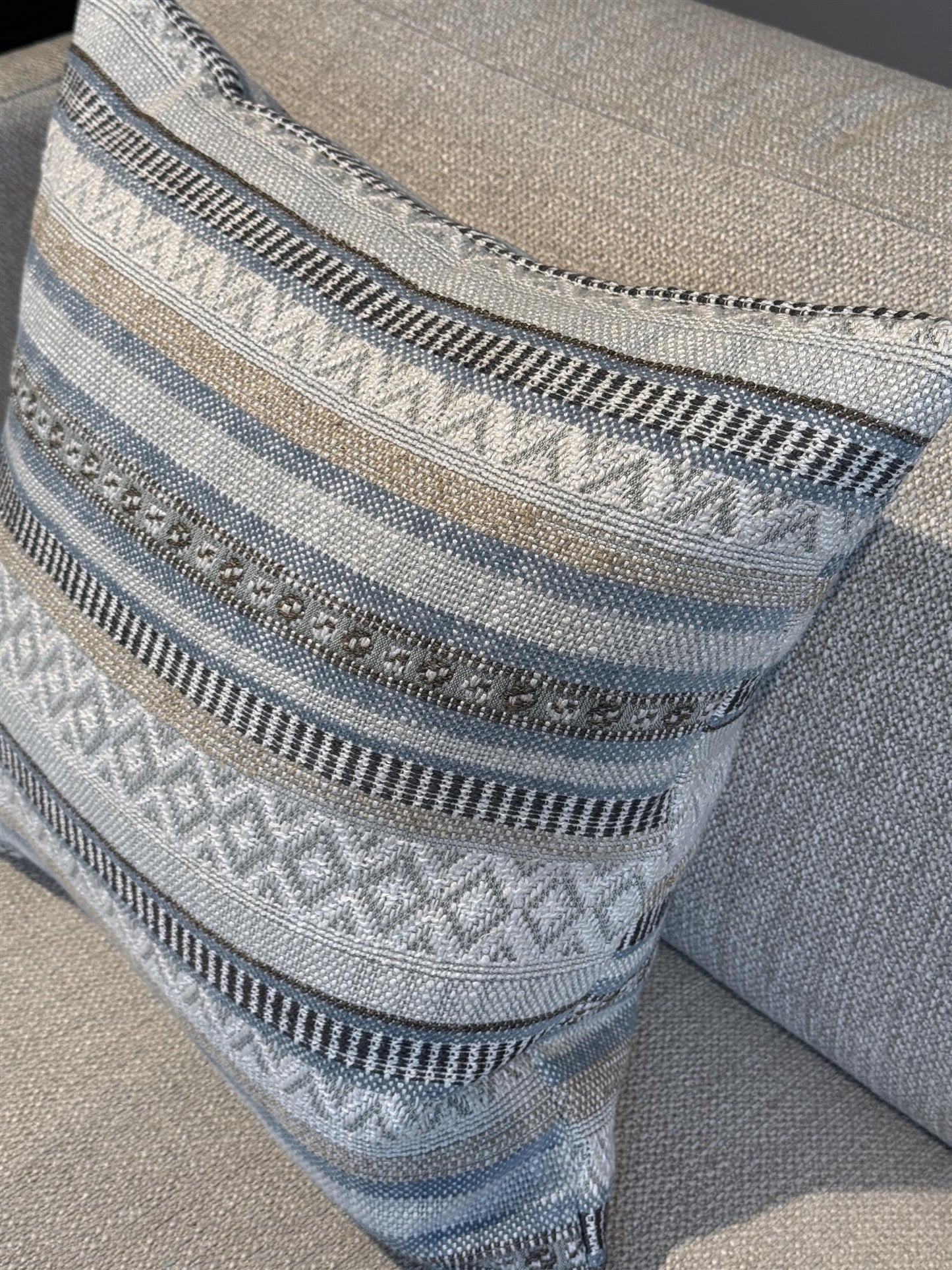 Pyntepute blå mønstret 50x50 cm