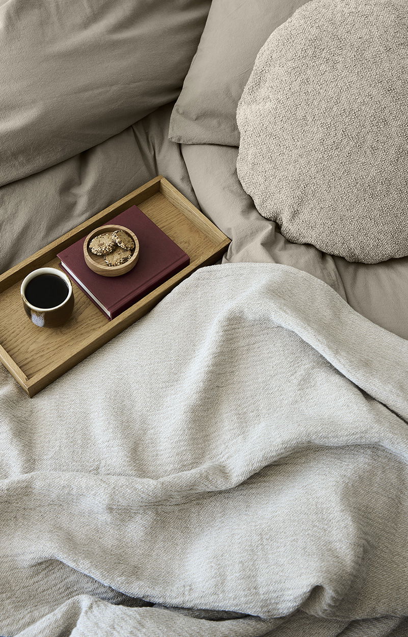 Stone bed linen greige, sengetøy 140x220/ 50x70