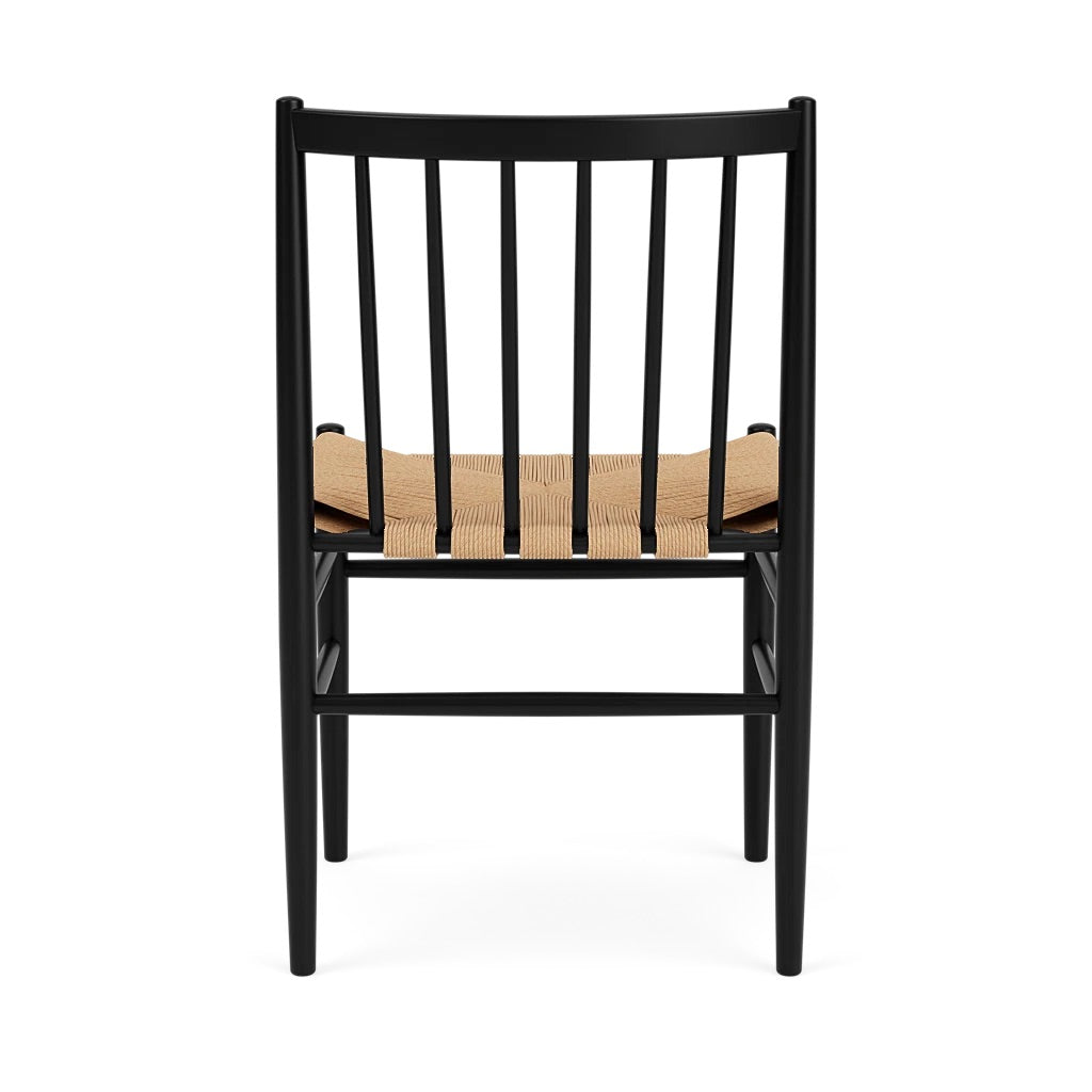 J80 spisestol Jet black beech/ natur