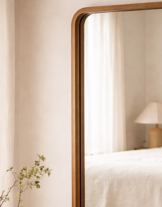 Speil teak 100x60x5 cm