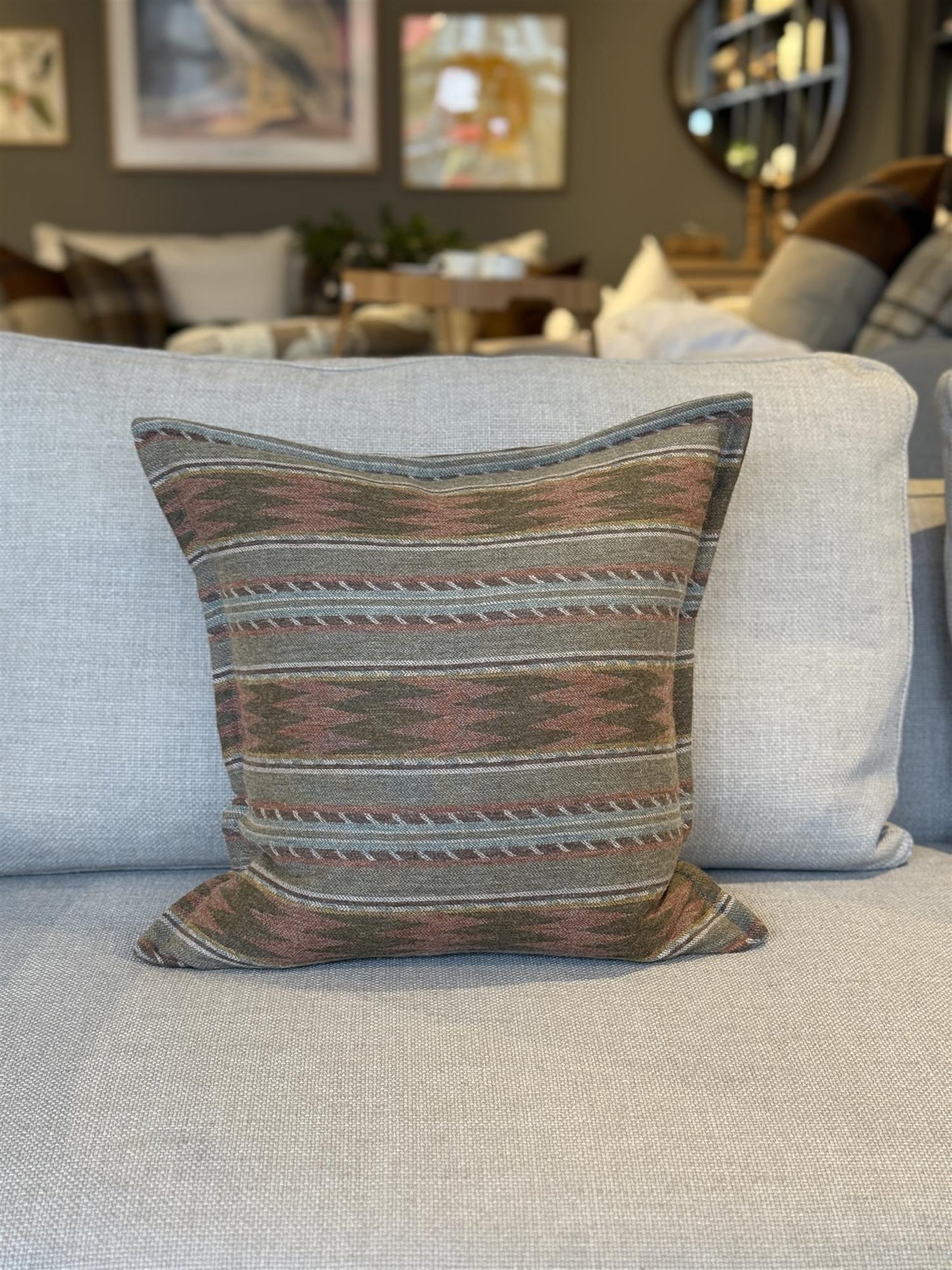 Pyntepute Mulberry/ caleido brun 50x50 cm