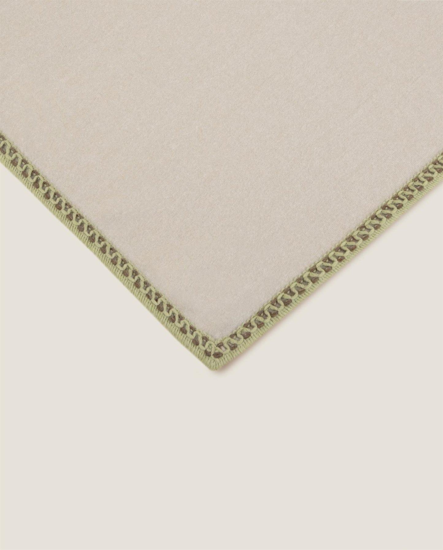Soft bamboo Nocciola bordo pledd, 160x200