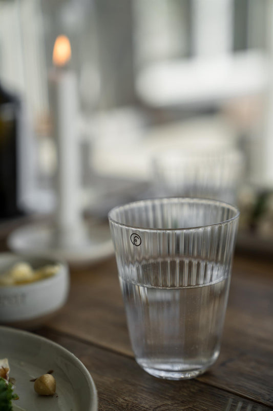 Drikkeglass riller