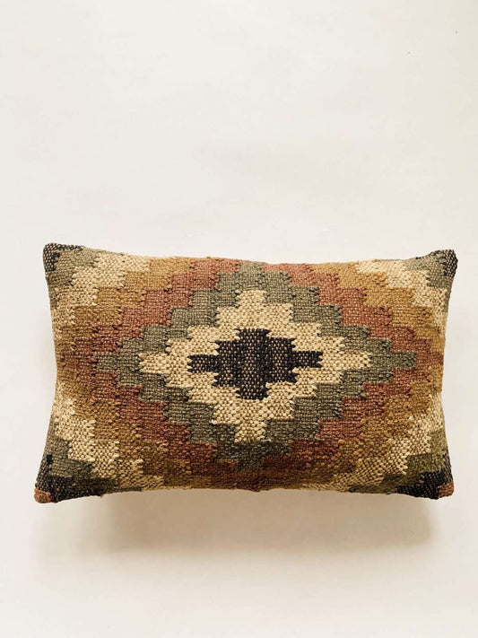 Putetrekk kelim 30x50 cm, brun