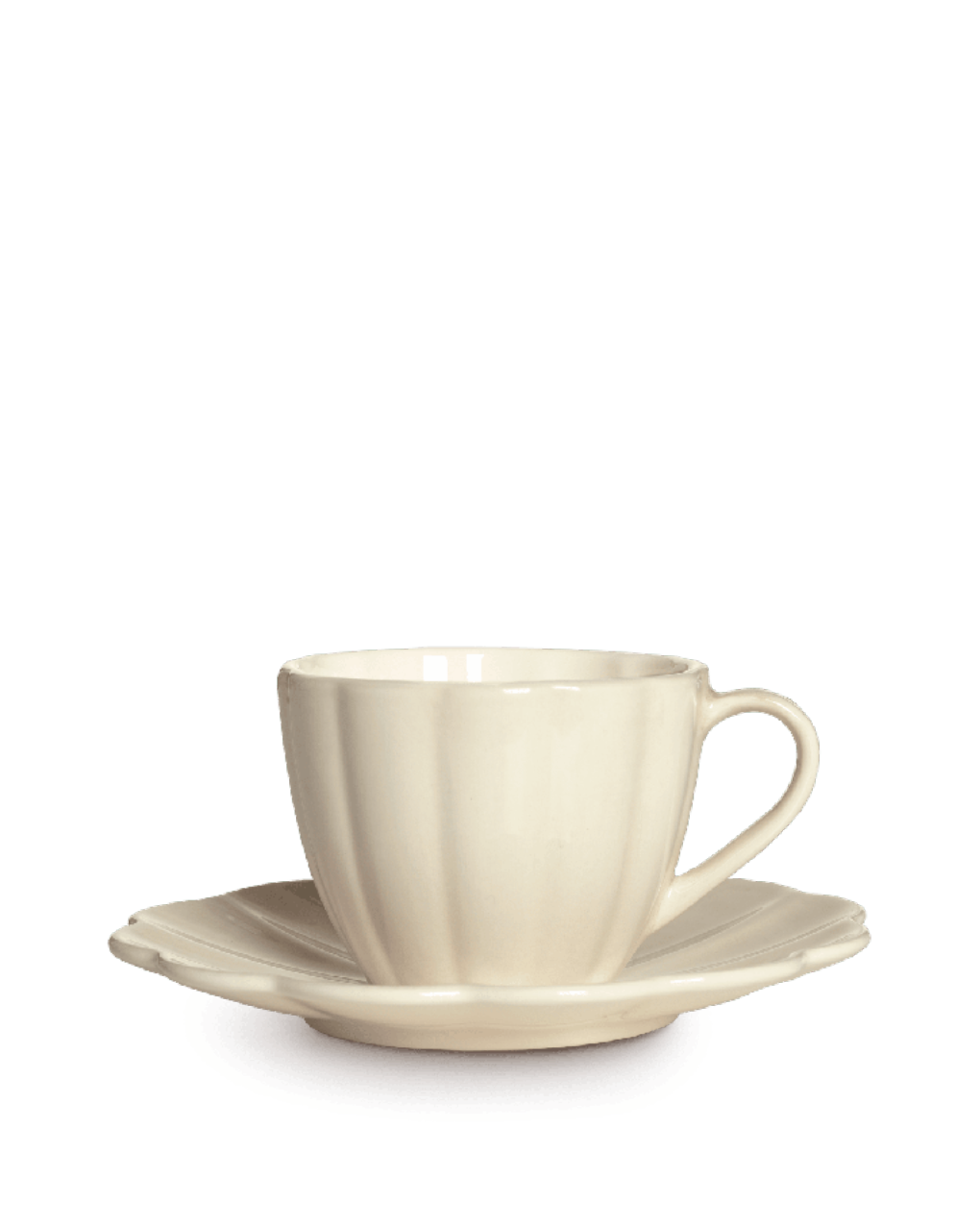 Oyster kopp og fat 25cl, Sand