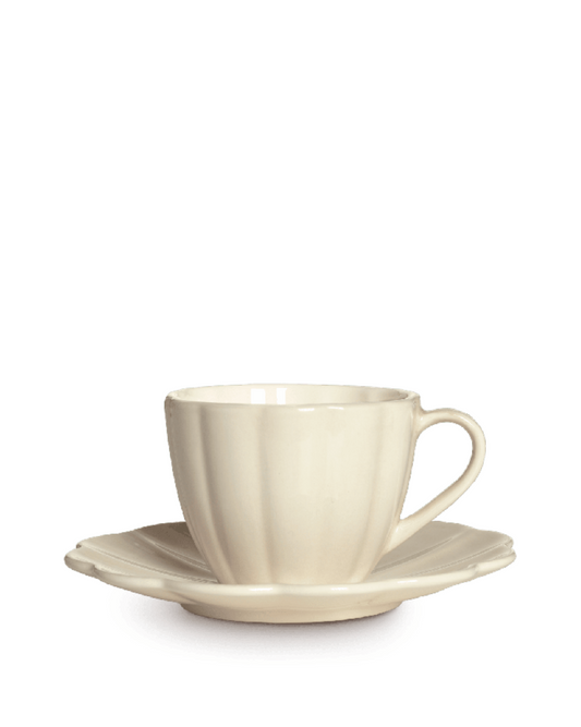 Oyster kopp og fat 25cl, Sand