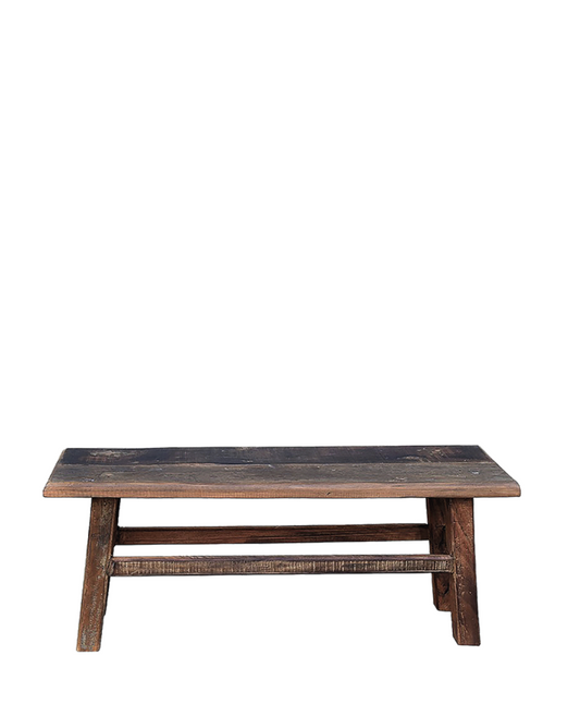 Benk med støtte 90x30x35h, old wood