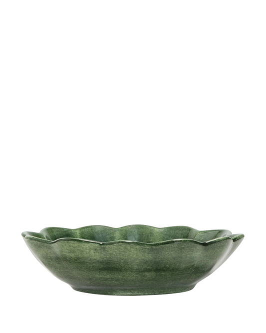 Oyster skål 18x16 cm, Forest Green
