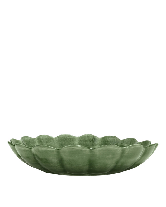 Oyster skål 31cm, Forest Green
