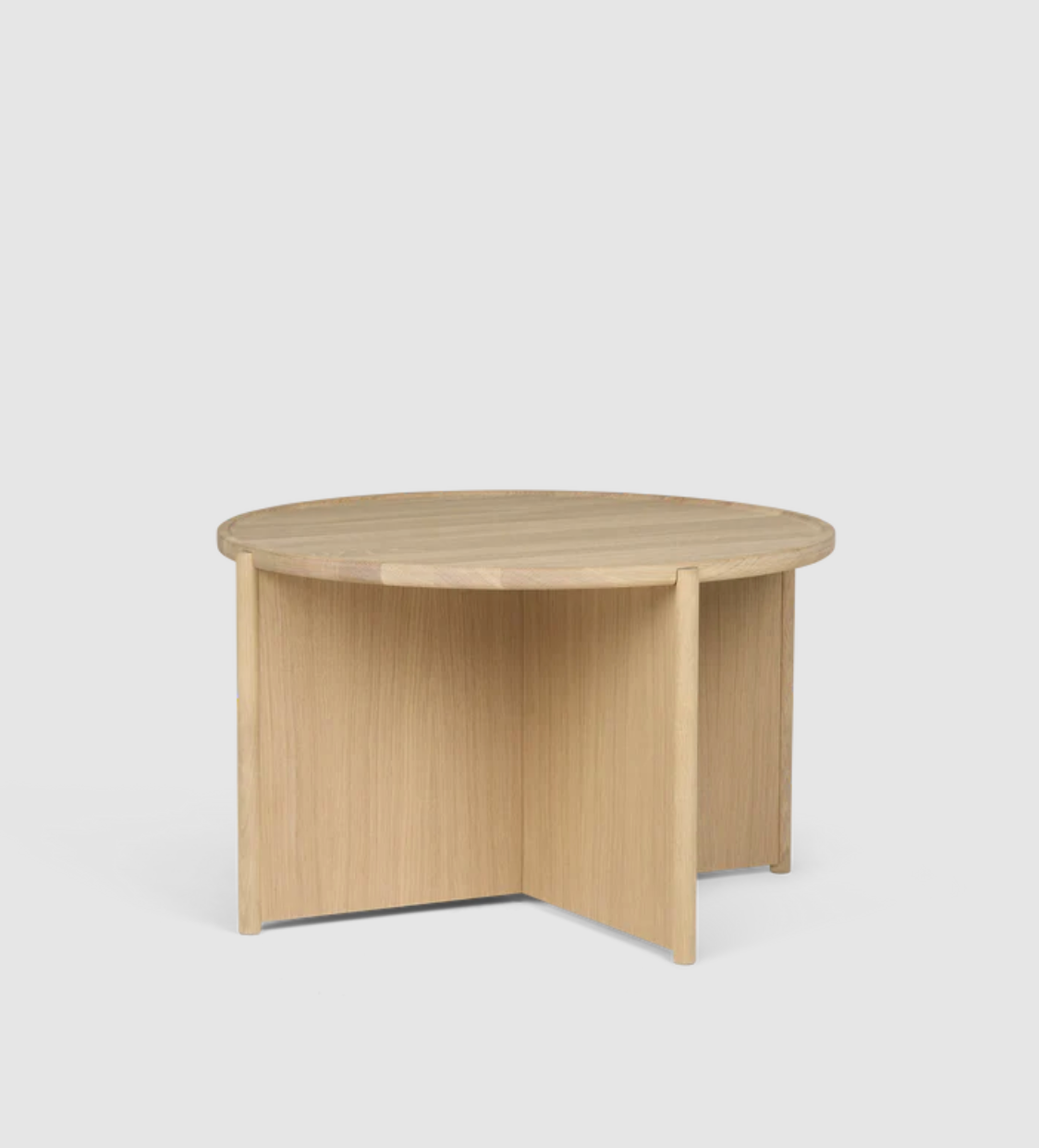 Cling coffee table Ø70 cm, hvitoljet