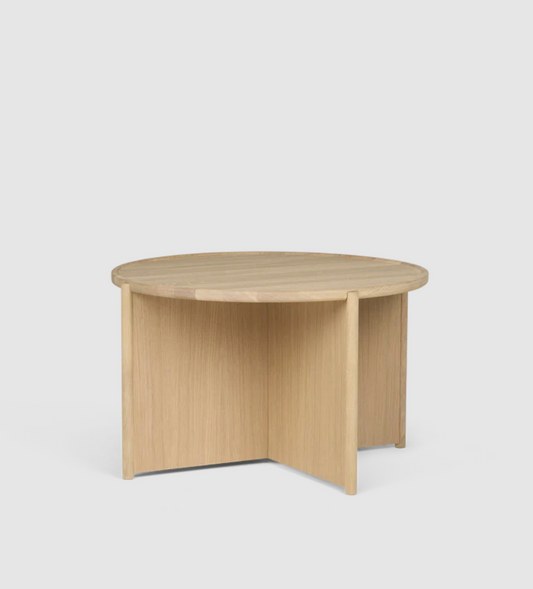Cling coffee table Ø70 cm, hvitoljet