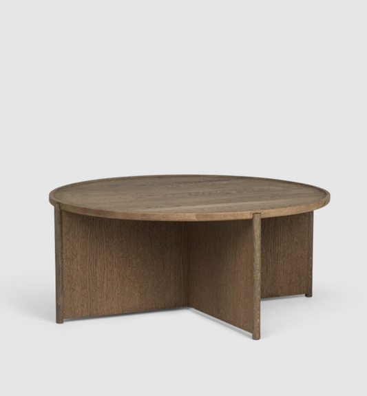 Cling coffee table Ø90 cm, smoked