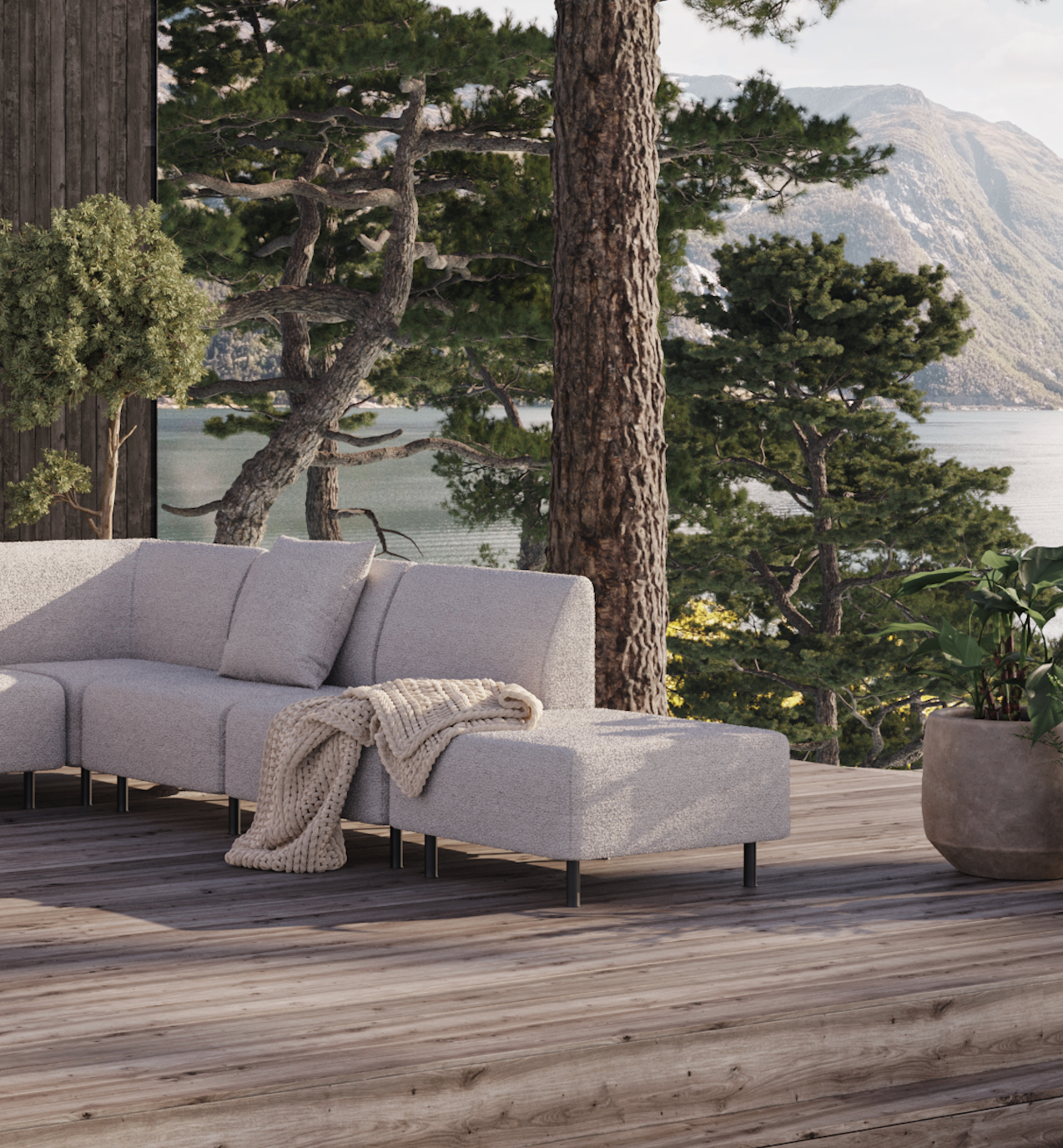 Aften Outdoor 80x80cm Ottoman