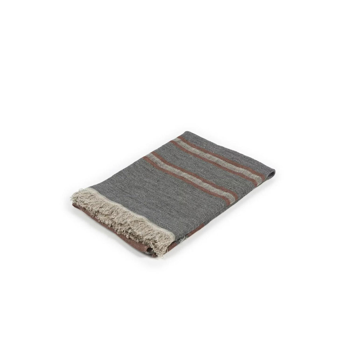 The Belgian towel small fouta 35x50 cm Sienna Stripe