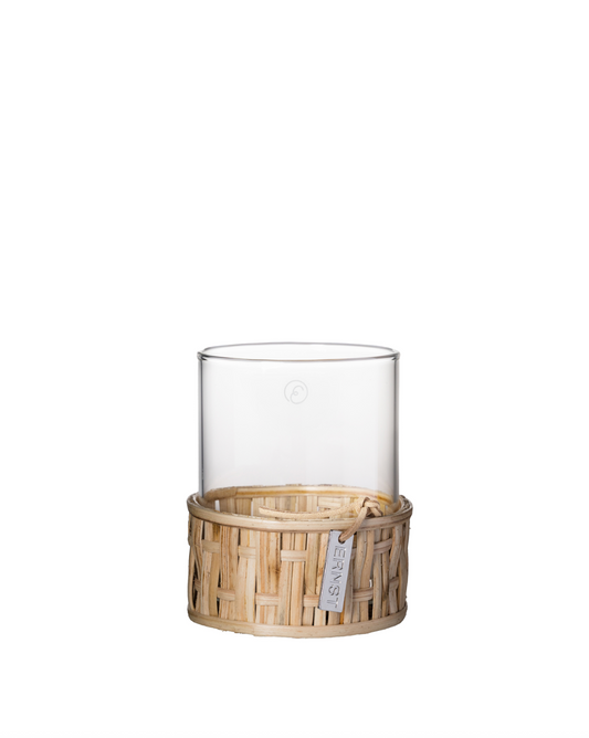Lykt vase Ø7xH8,5 cm, lys kurv