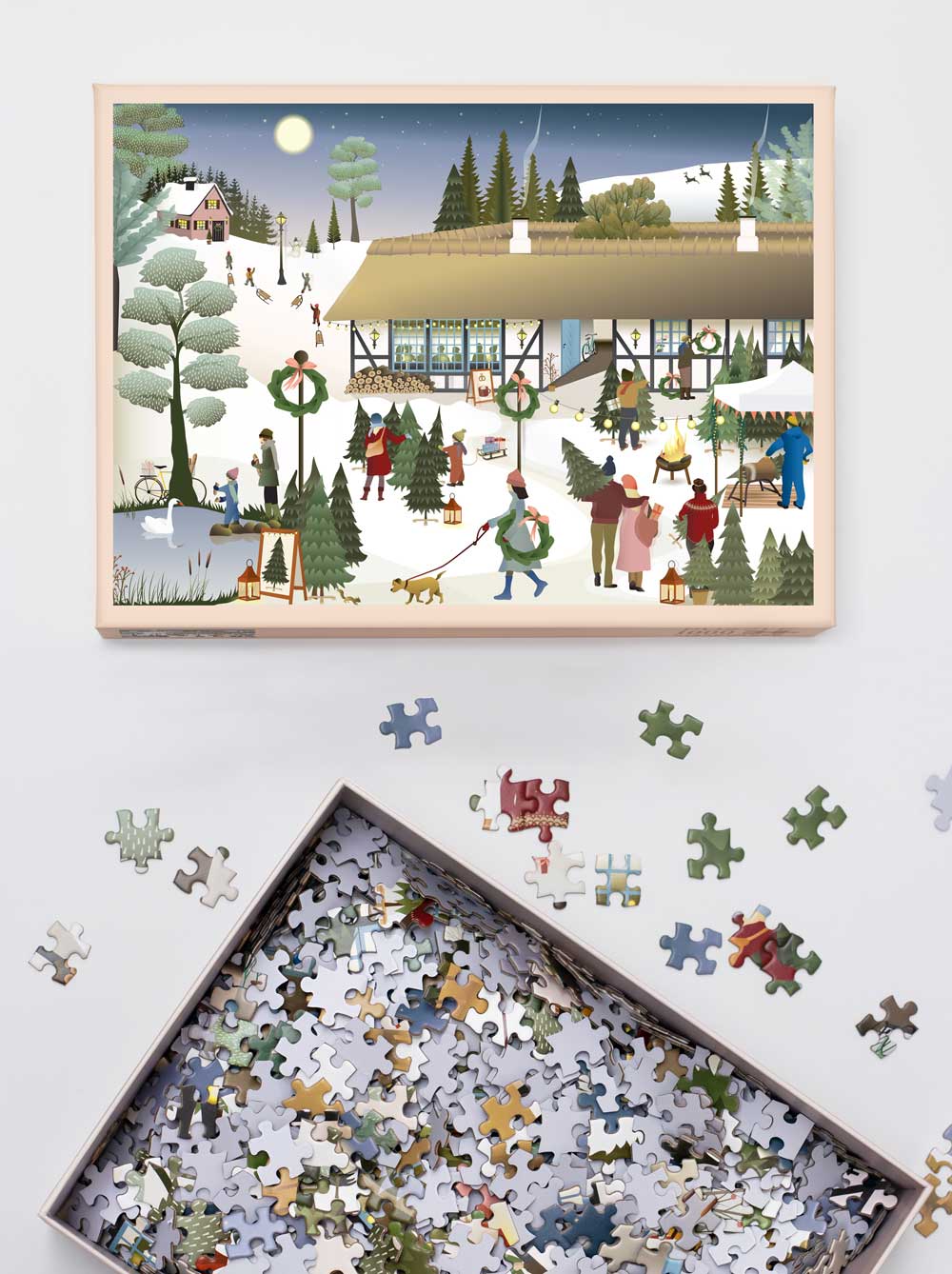 Christmas tree farm puslespill 1000 brikker