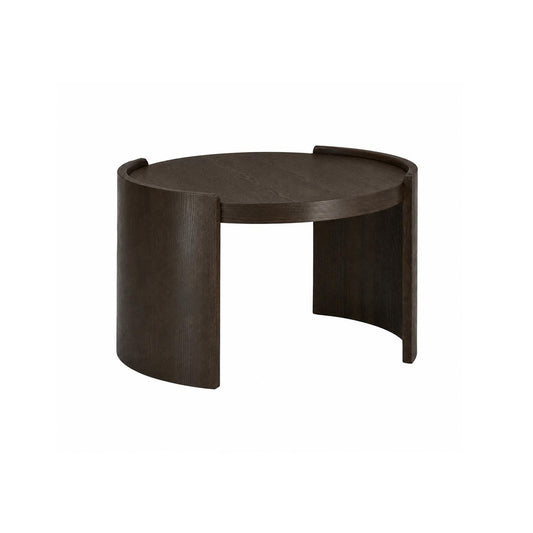 Oakland Sofabord Ø80cm, brun