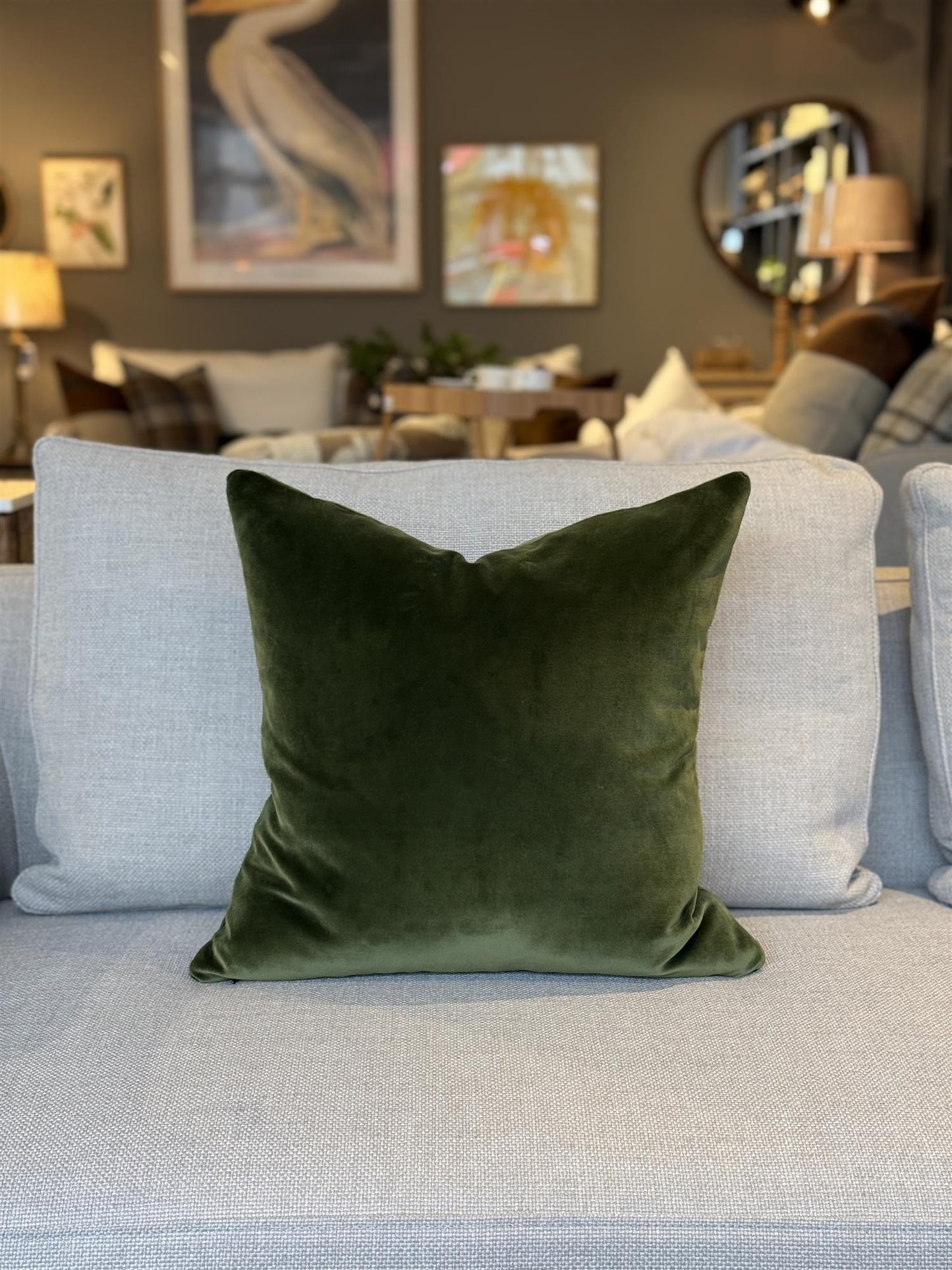 Pyntepute Ritz moss 50x50 cm