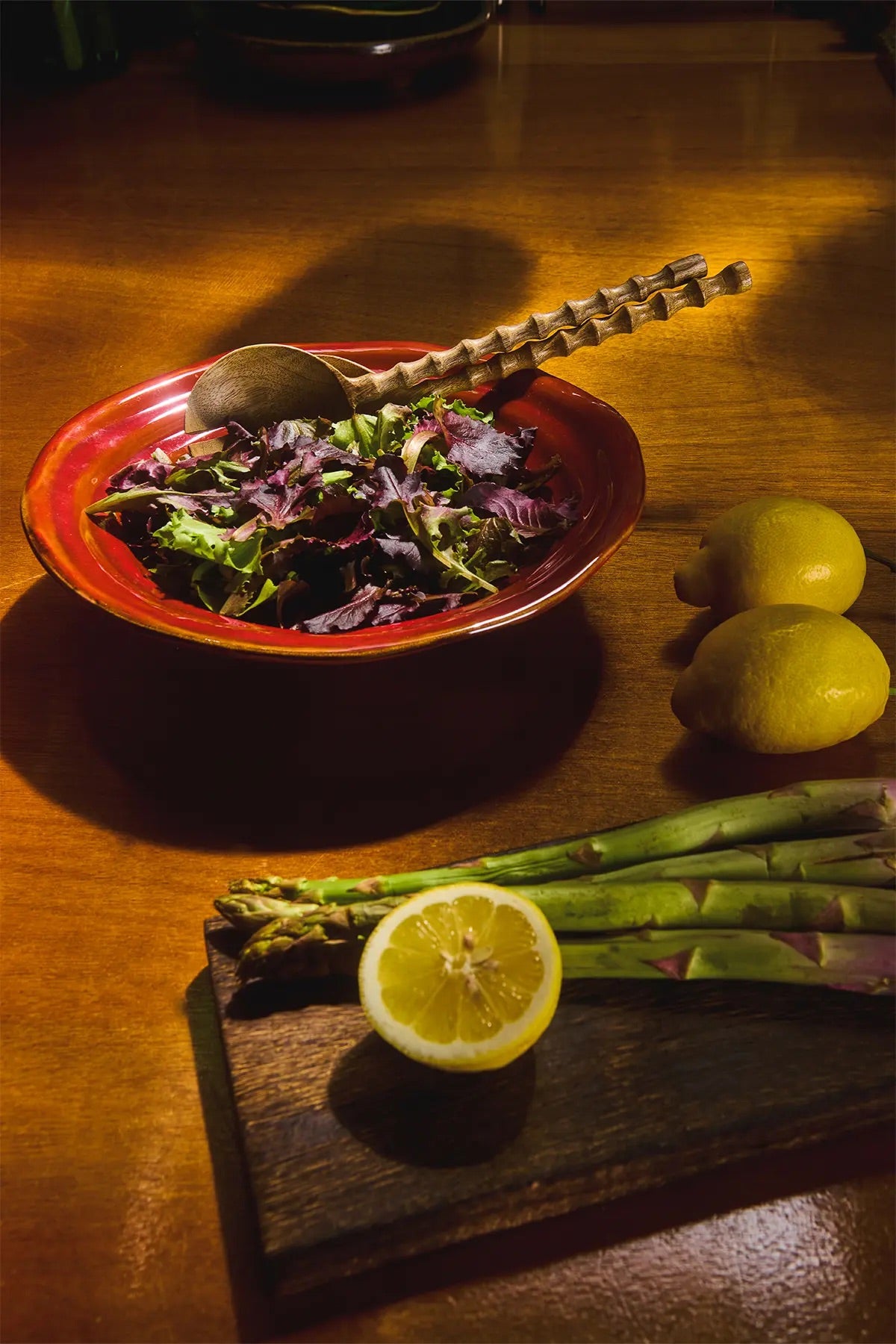 Zion salatbestikk, mørnaturkbrun