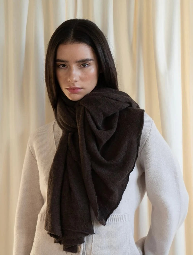 Cortina Luxury scarf Brown 0080