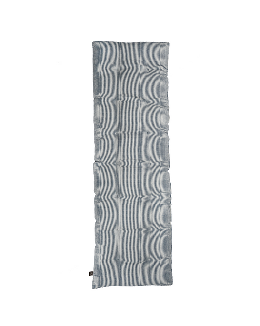 Trappepute 100x30 cm blå/ hvit smale striper
