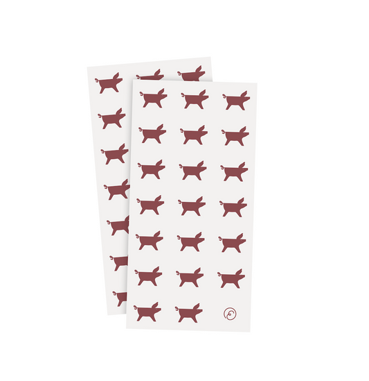 Papirserviett rød/ hvit julegris 10x20 cm