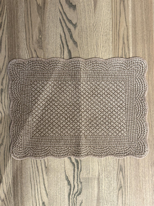 Bordbrikke avlang velur Latte