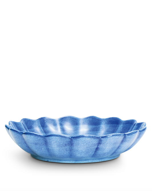 Oyster skål 31cm, Lyseblå
