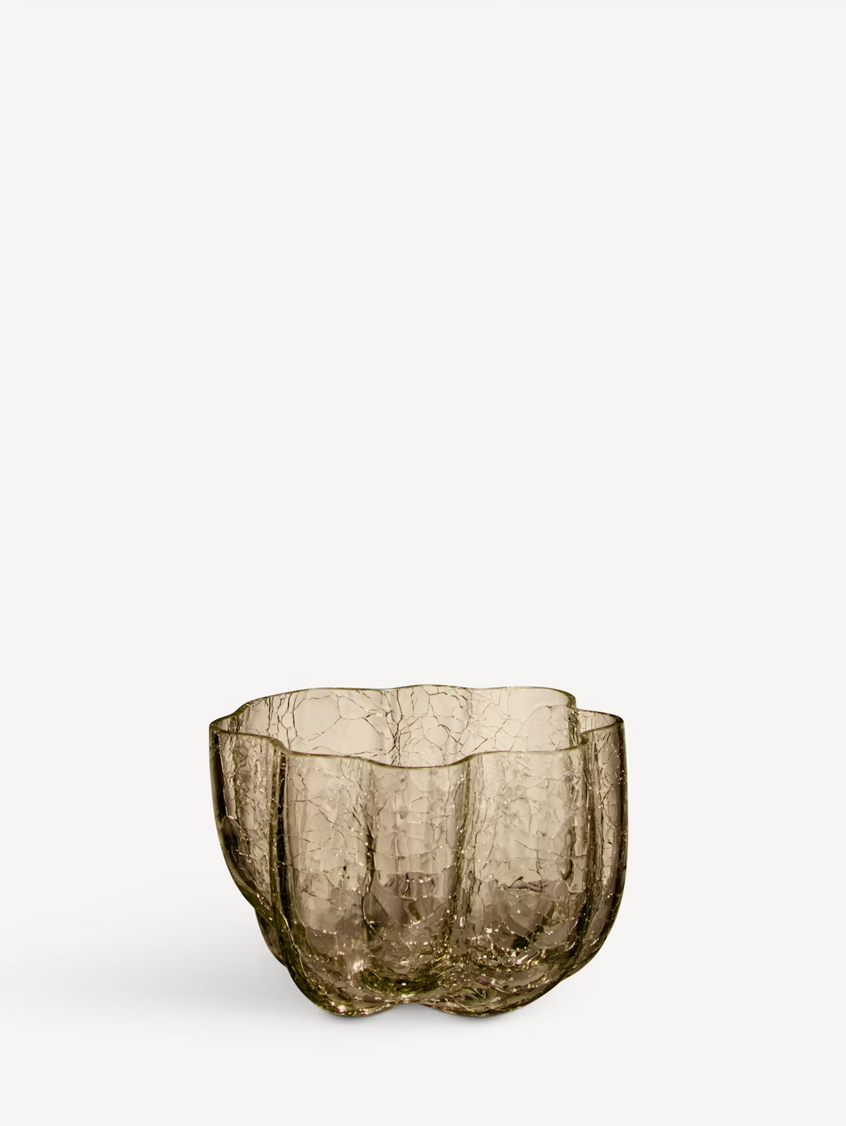Crackle votive taupe 58 mm