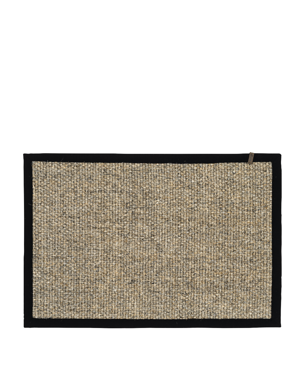 Dørmatte Wilma 60x90cm, Natural sort kant