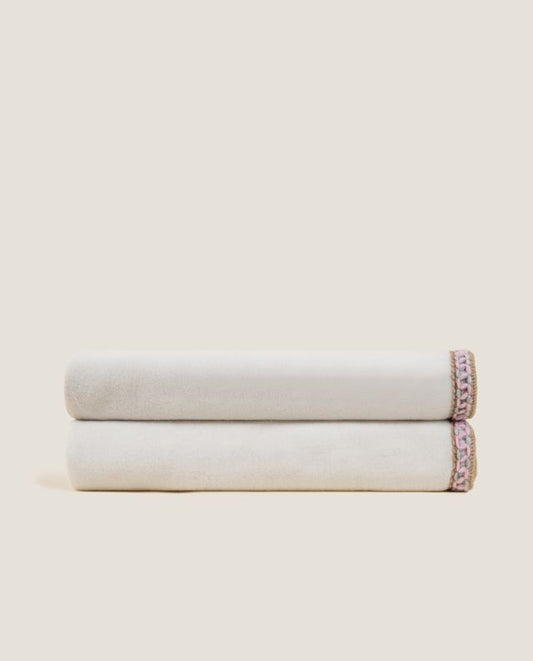 Soft bamboo Neve fringe pledd, 160x200