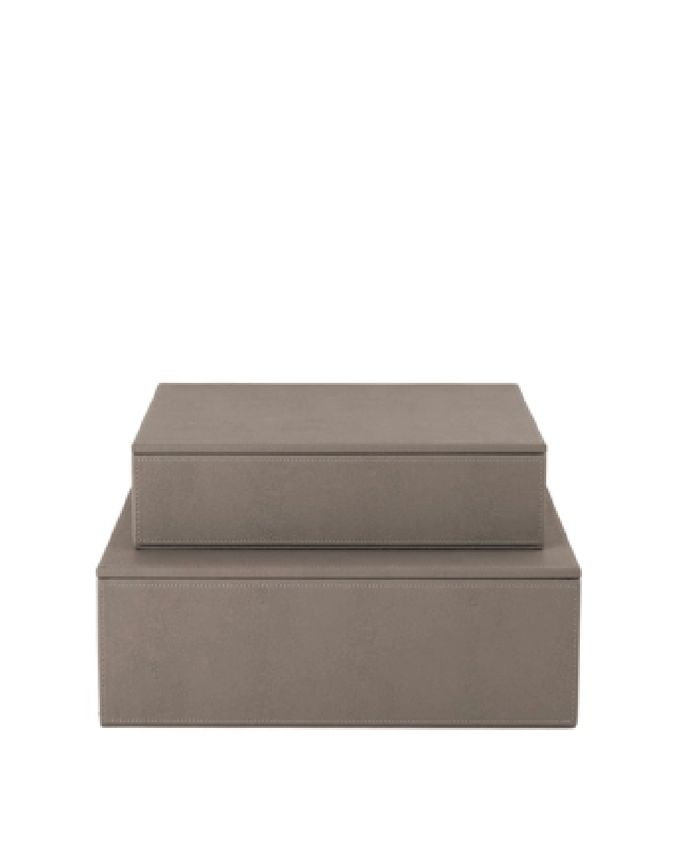 Sting boks 2-sett 30x20x10,5 cm + 25x15x7 cm, Warm grey