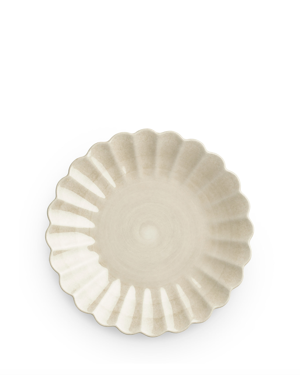 Oyster tallerken 20 cm, sand