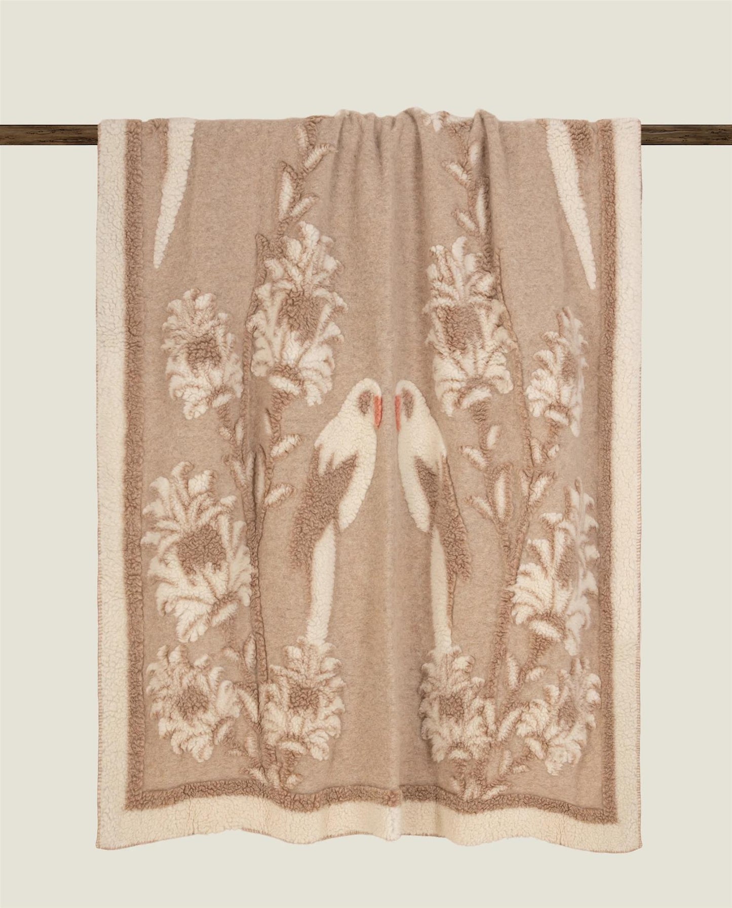 Boiled Wool/ alpaca Antigua pledd, 150x190