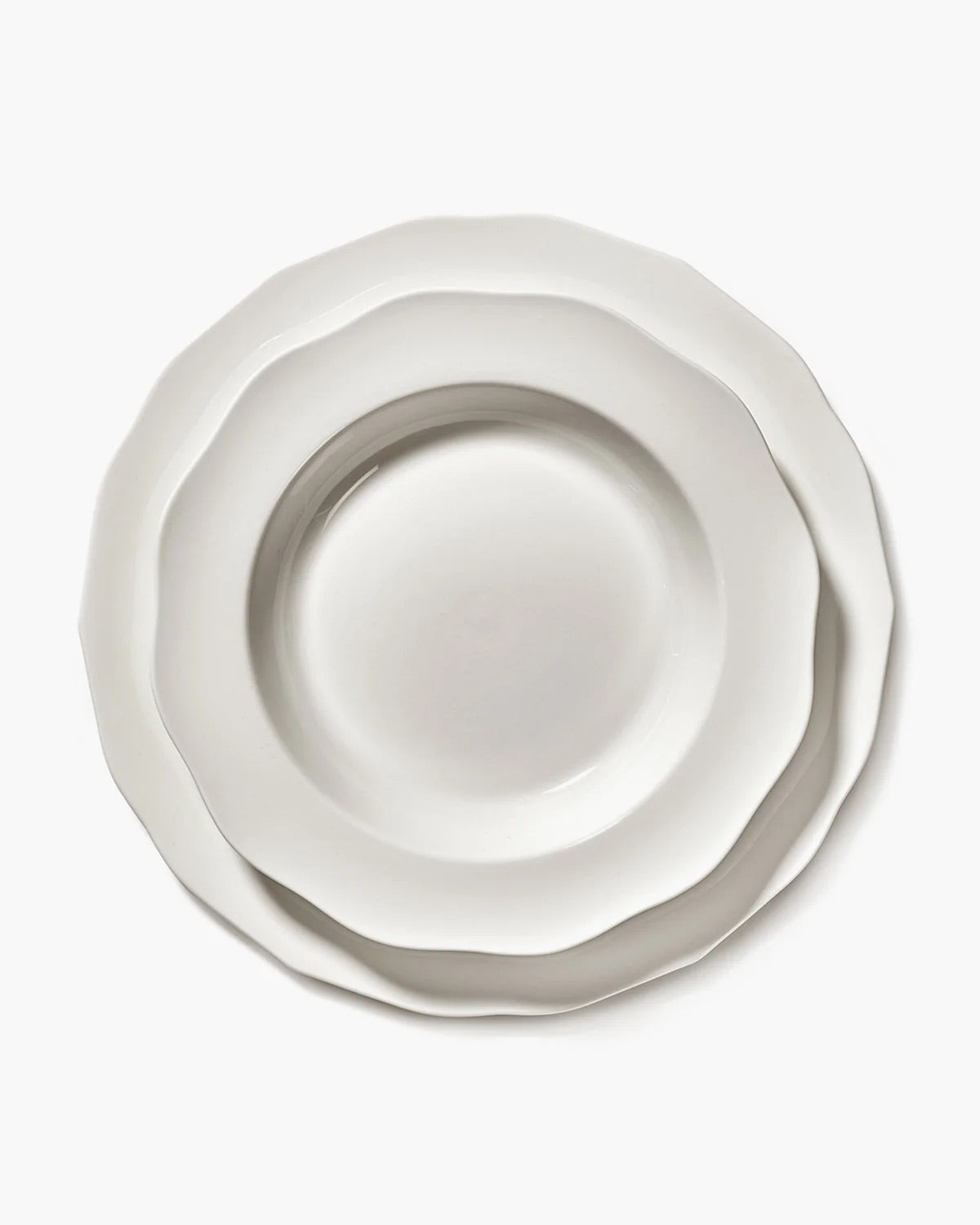 Pastatallerken white silhouette
