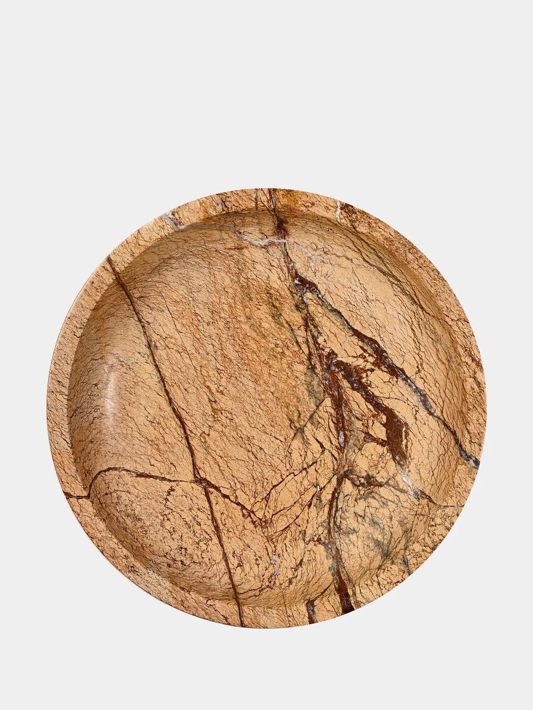 Sten marmorfat, brown forest marble