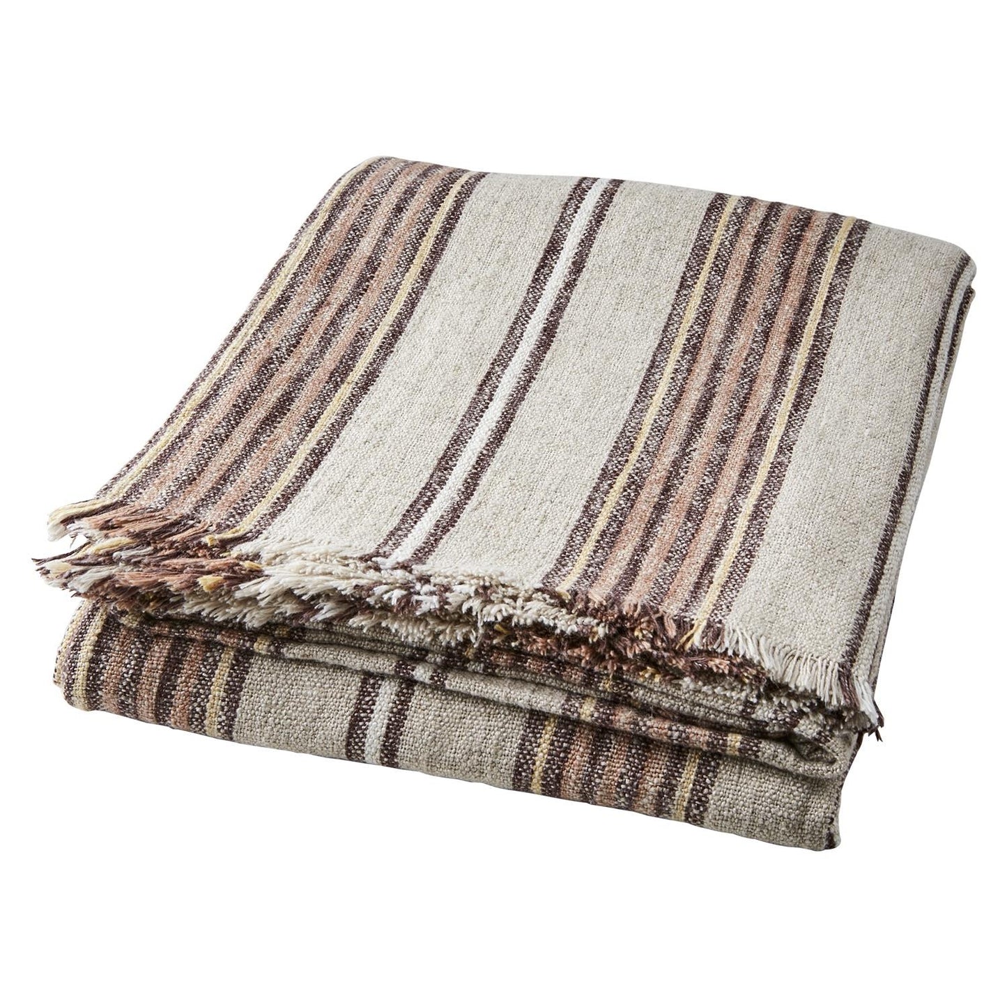 Hilda pledd/duk, beige/rust 250x140