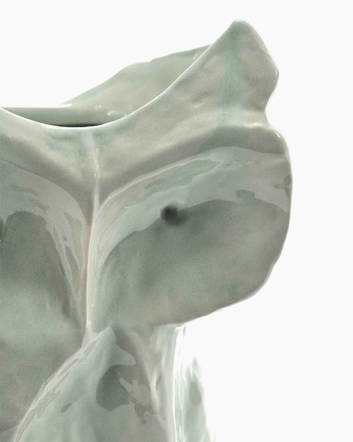 Owl vase L blue after midnight