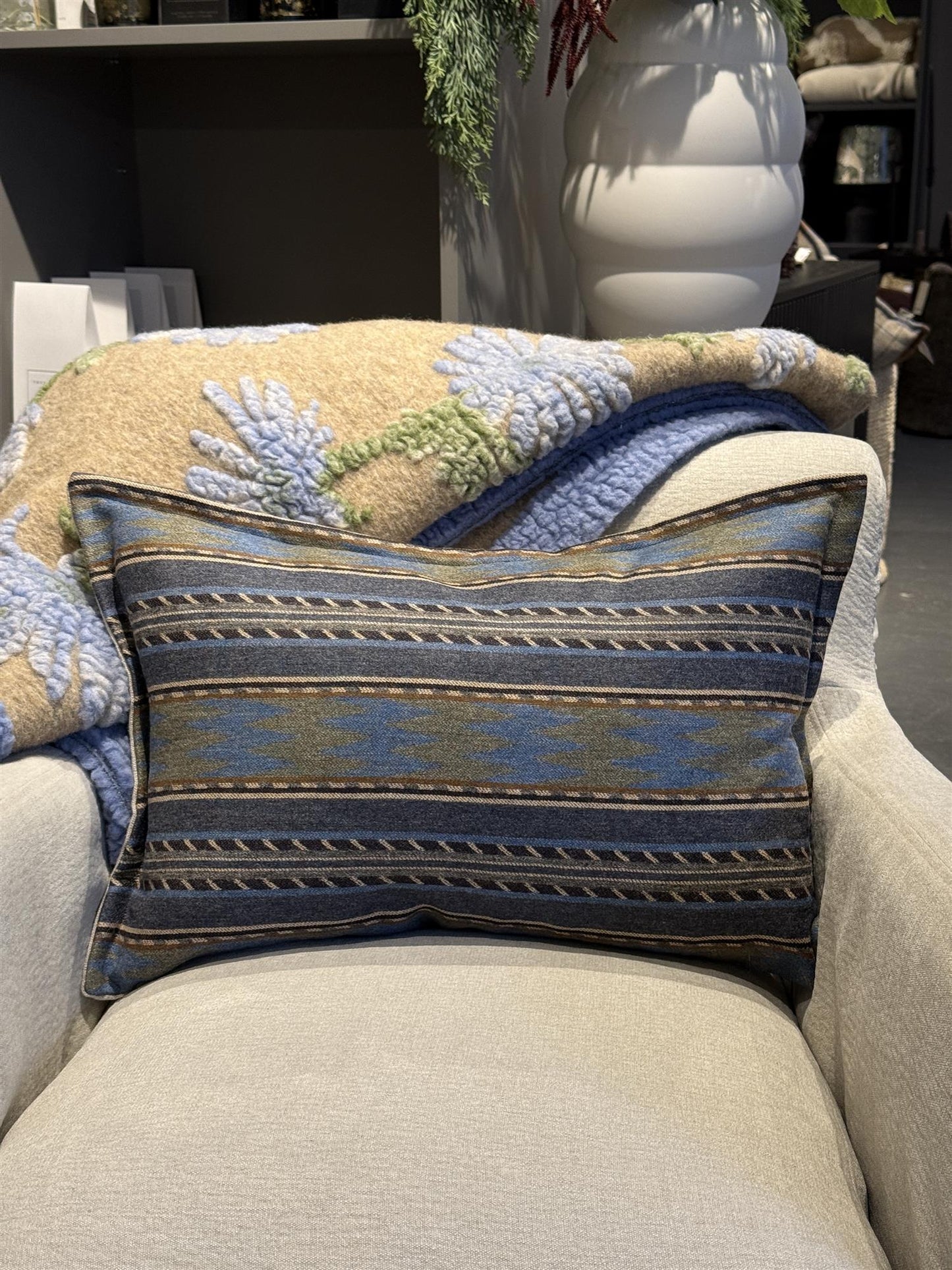 Pyntepute Mulberry Blå 40x60 cm