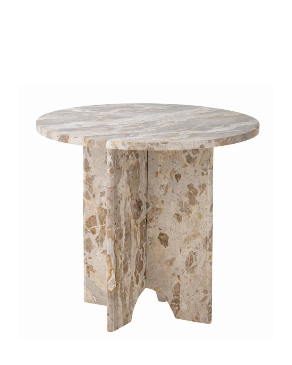 Jasmia sidebord marmor, brun