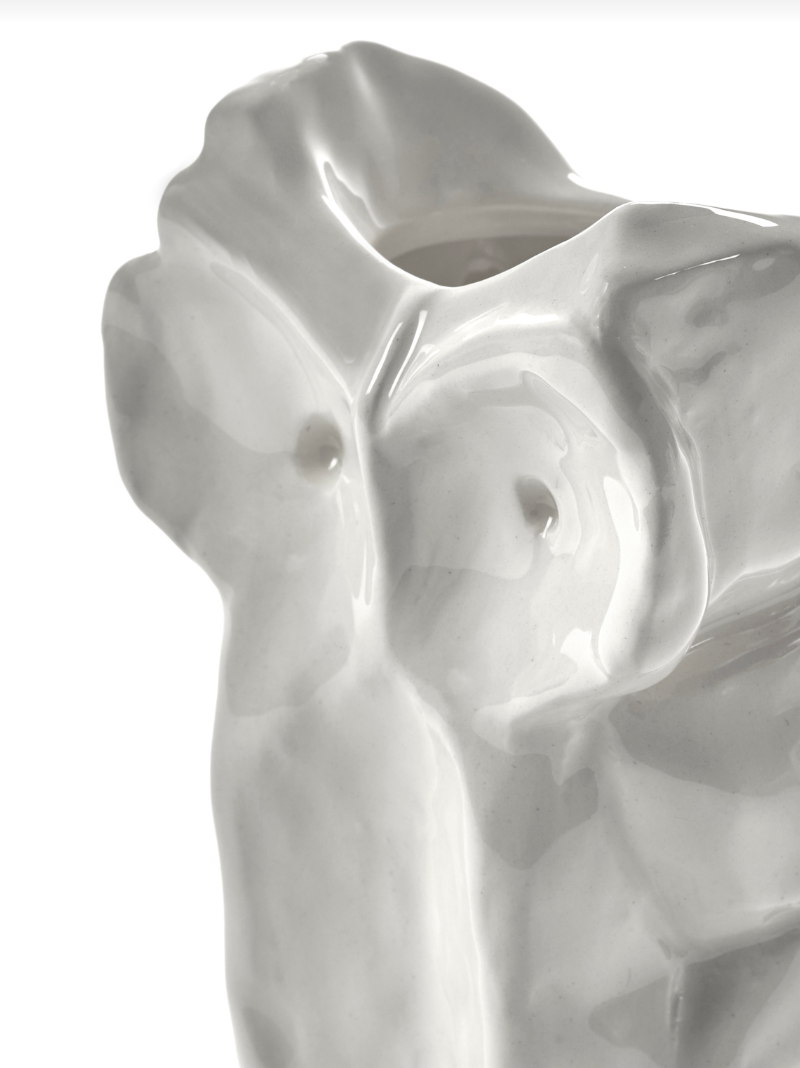 Owl vase XS white after midnight
