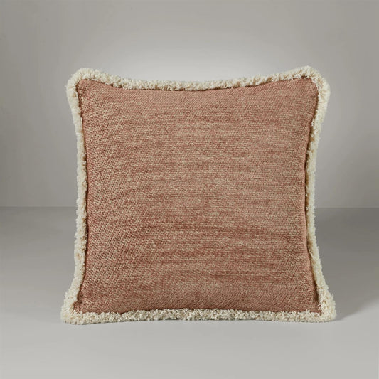 Ari chenille fringe pynepute, 50x50 vintagepink
