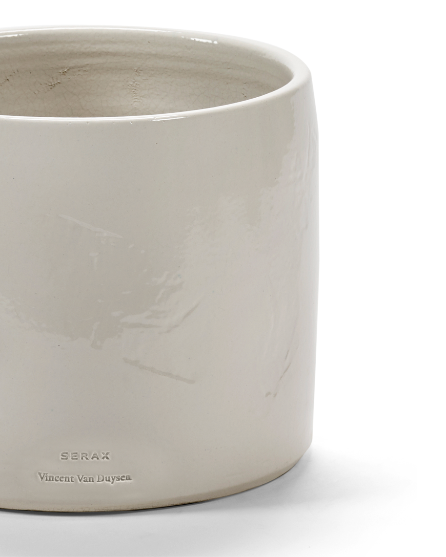 Blomsterpotte 02 white vaso