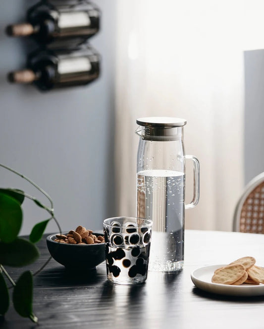 Marble skål i marmor, sort/grå