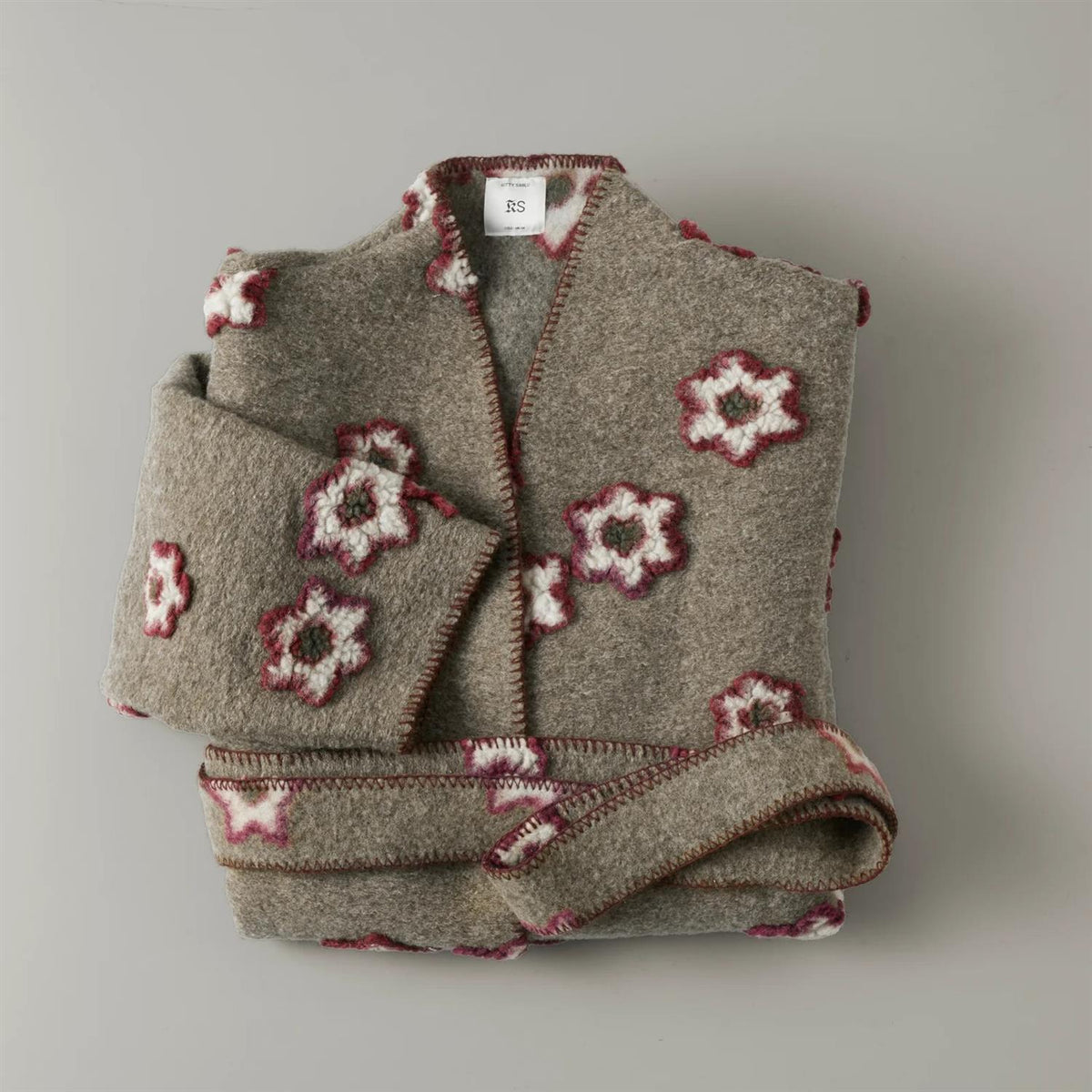 Alma flowers wool cardigan, multi